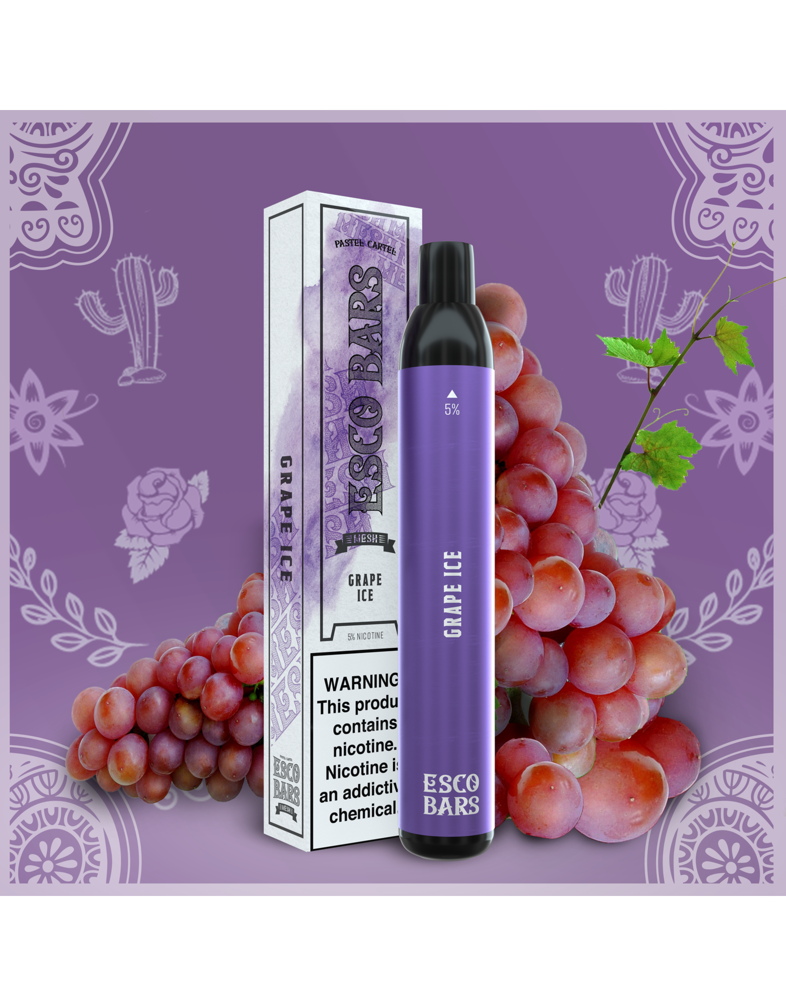 ESCO bars ESCO Bar Grape Ice 5% box