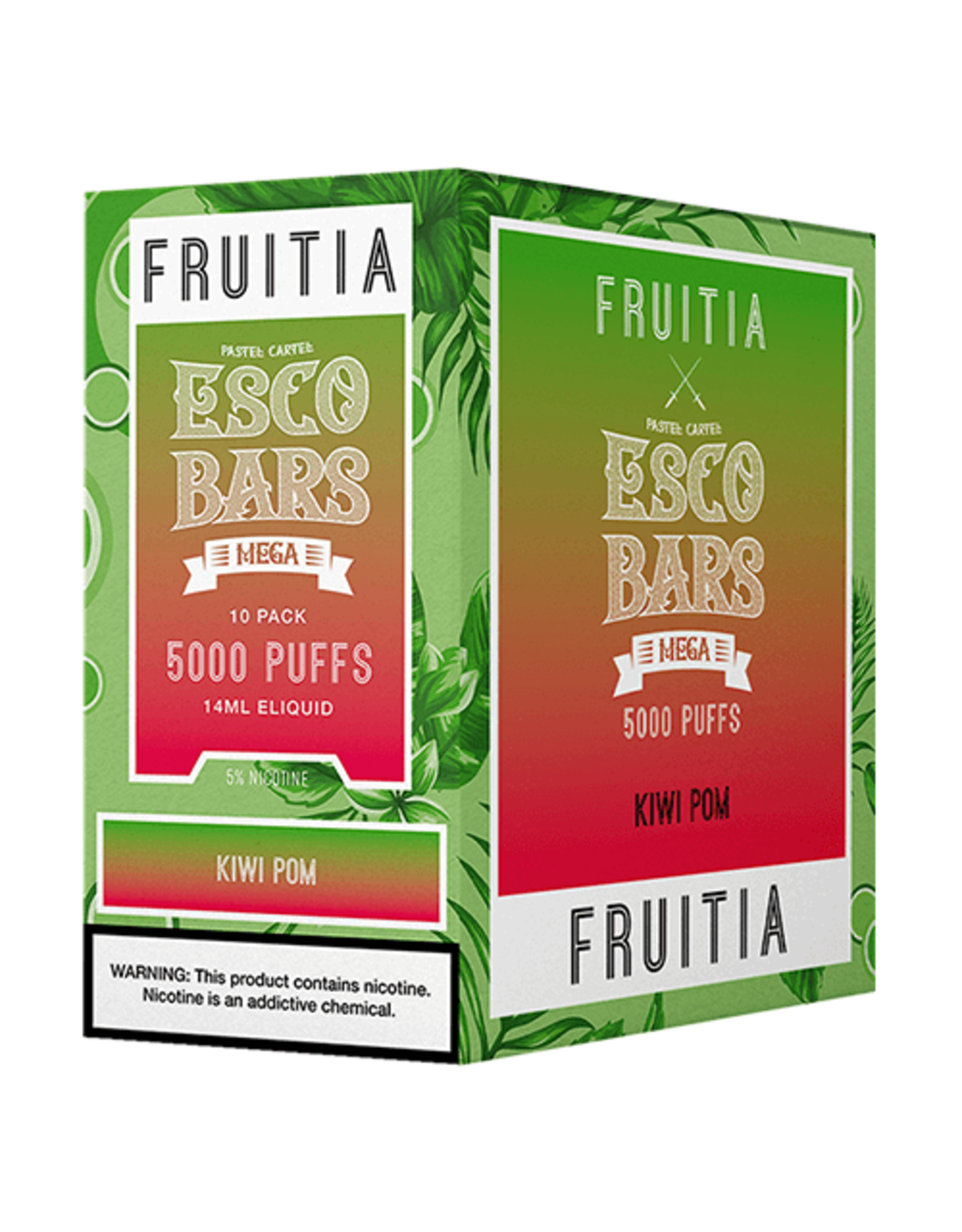 ESCO bars Esco Bar Mega Fruitia Kiwi Pom 5000 Puffs Rechargeable box