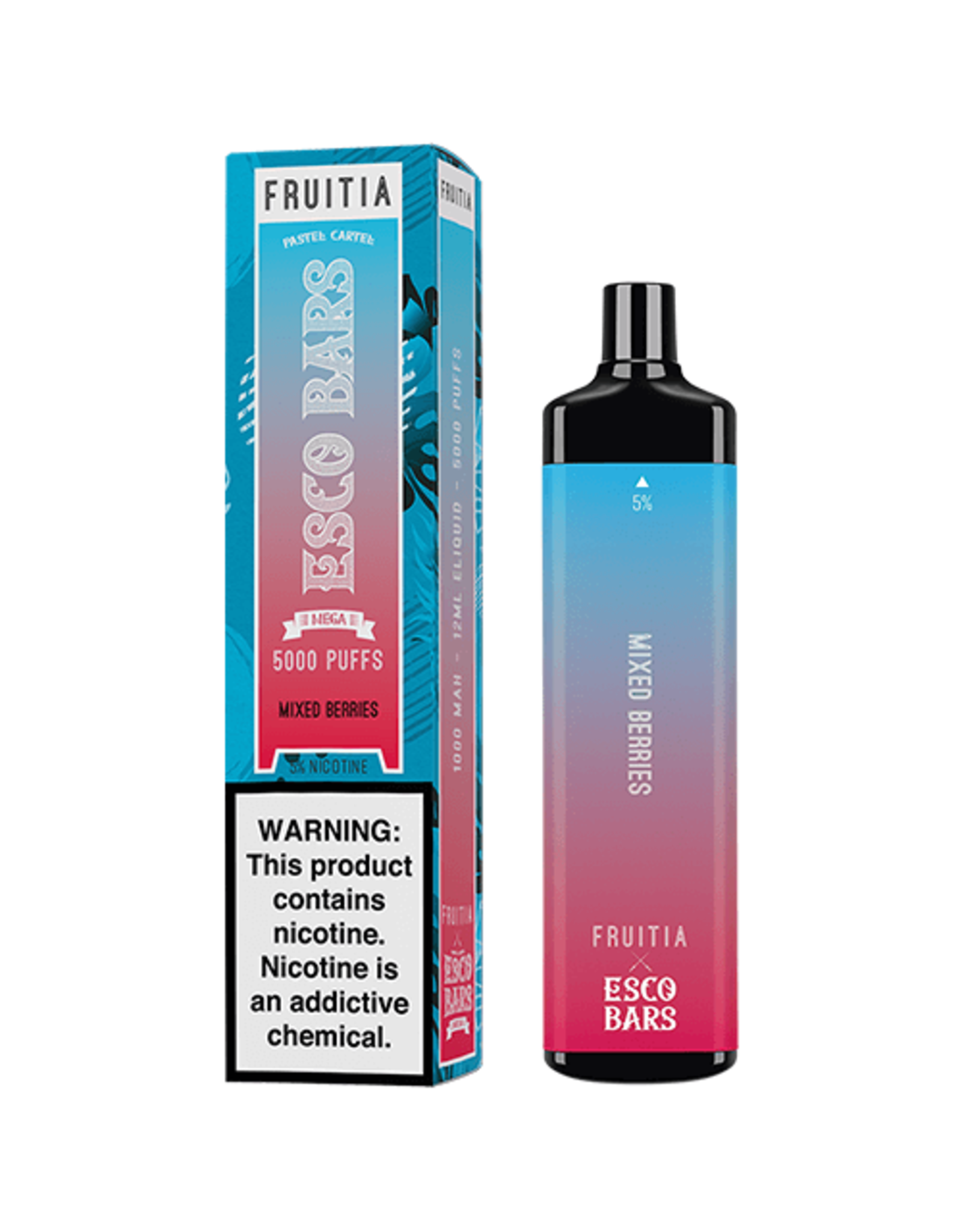 ESCO bars Esco Bar Mega Fruitia Mixed Berries 5000 Puffs Rechargeable