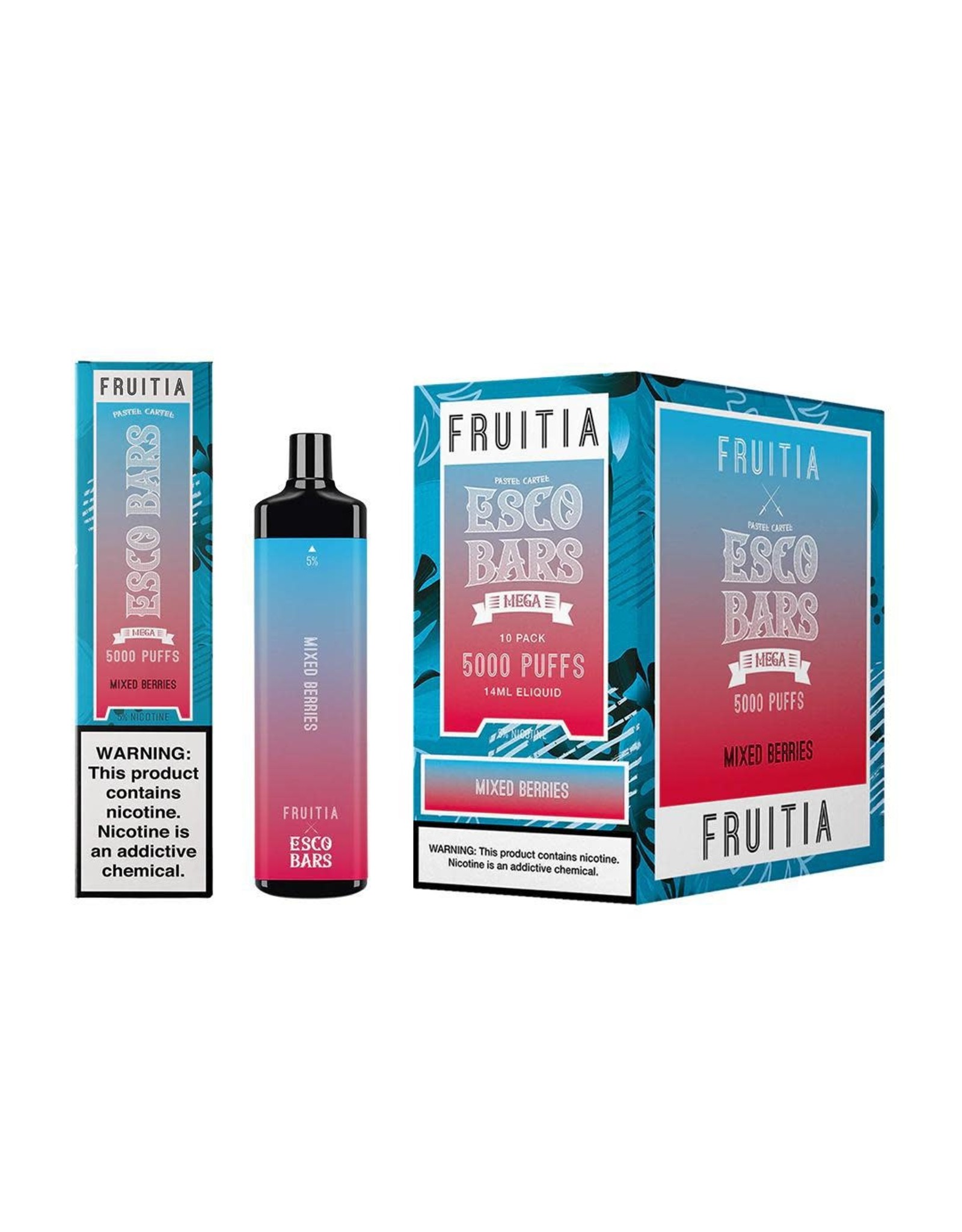 ESCO bars Esco Bar Mega Fruitia Mixed Berries 5000 Puffs Rechargeable box