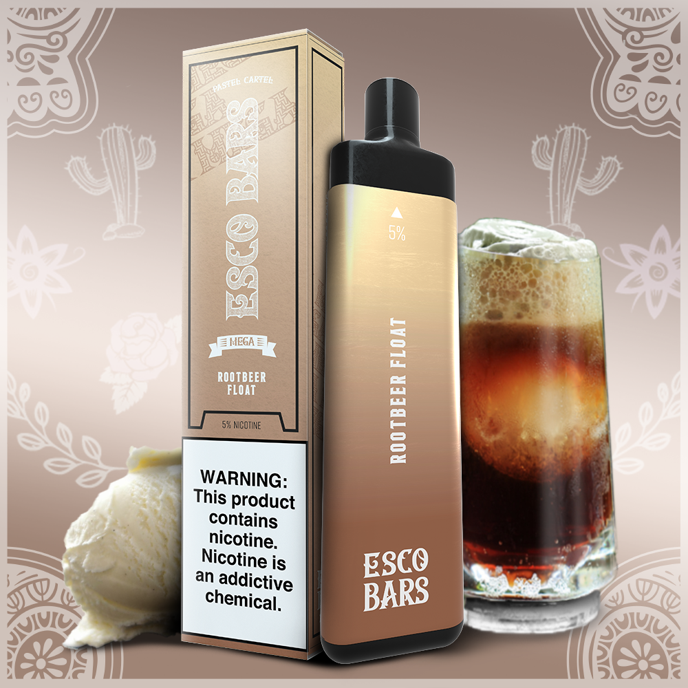 ESCO bars Esco Bar Mega Rootbeer Float 5000 Puffs Rechargeable box