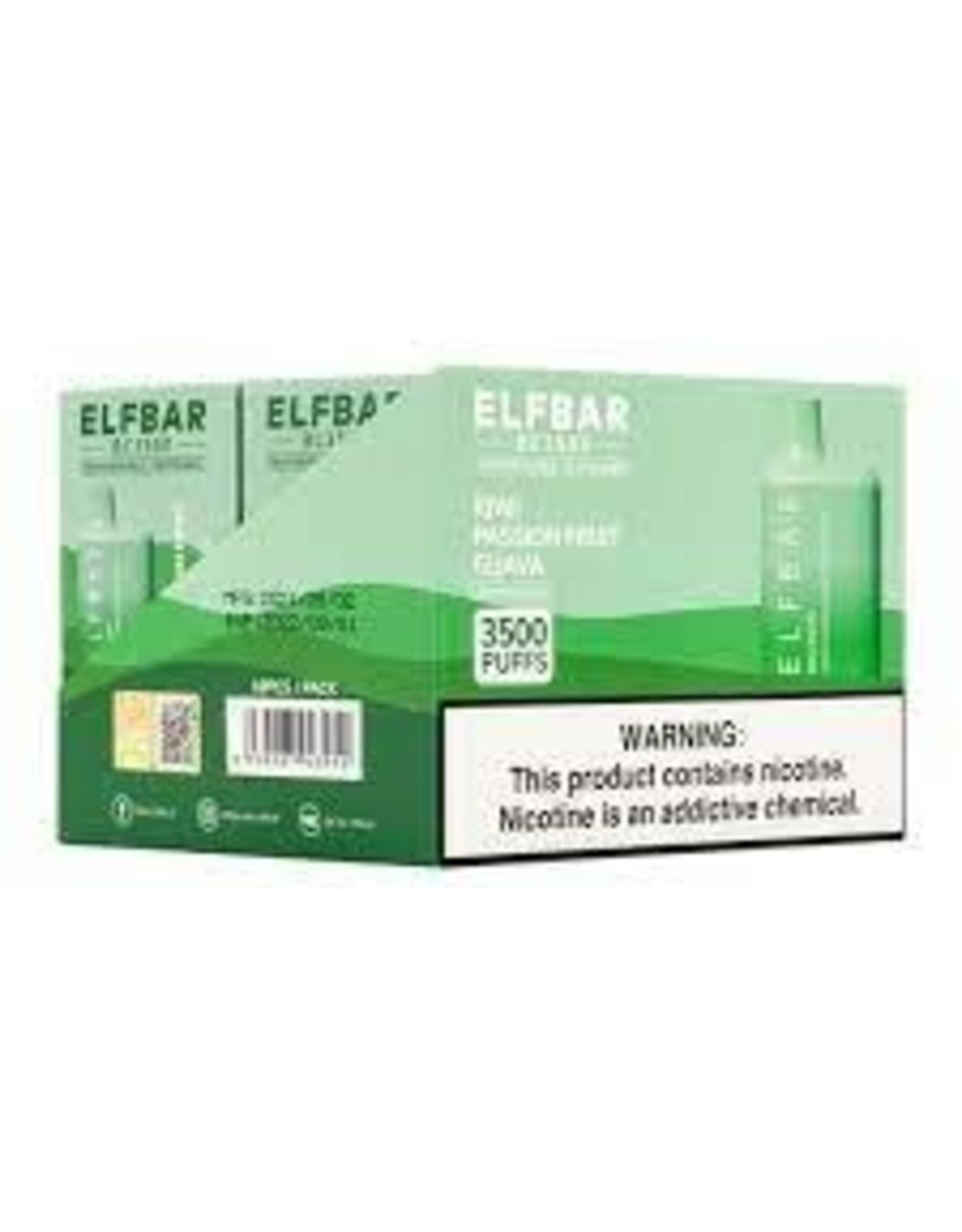 ELFBAR ELFBAR Kiwi Passion Fruit Guava 3500 puffs 5% Box