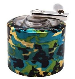 Tobacco Grinder Tobacco Grinder 4part 52mm Camo Design Hand Crank