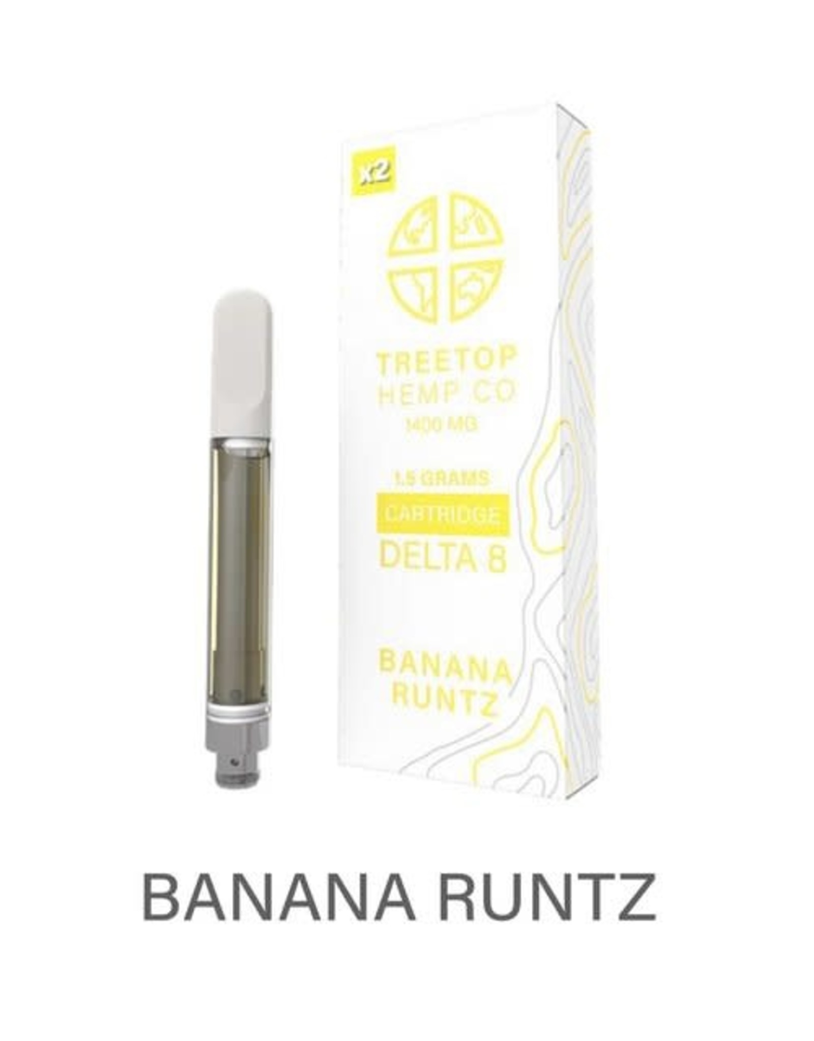 Treetop Hemp Co. TREETOP D8 1400 MG Banana Runtz