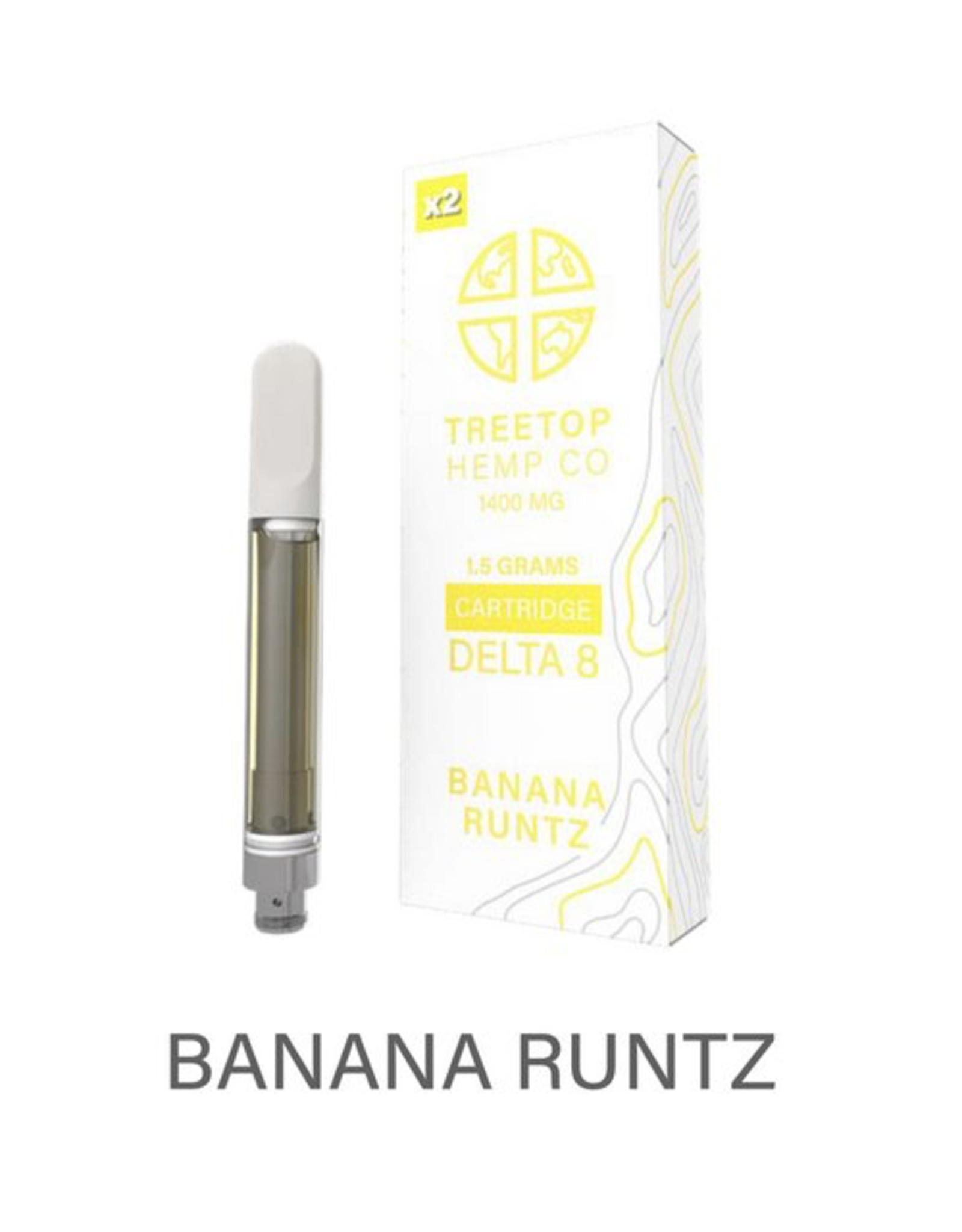 Treetop Hemp Co. TREETOP D8 1400 MG Banana Runtz