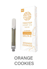 Treetop Hemp Co. TREETOP D8 Cart 1g 1400mg Orange Cookies