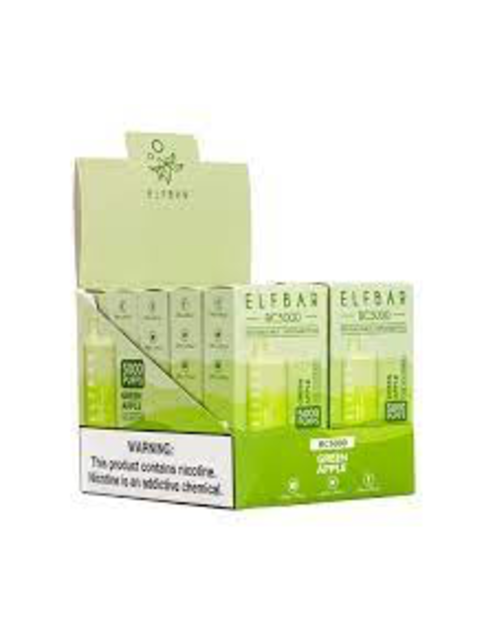 ELFBAR ELFBAR Green Apple 5000 Puffs 5% Box