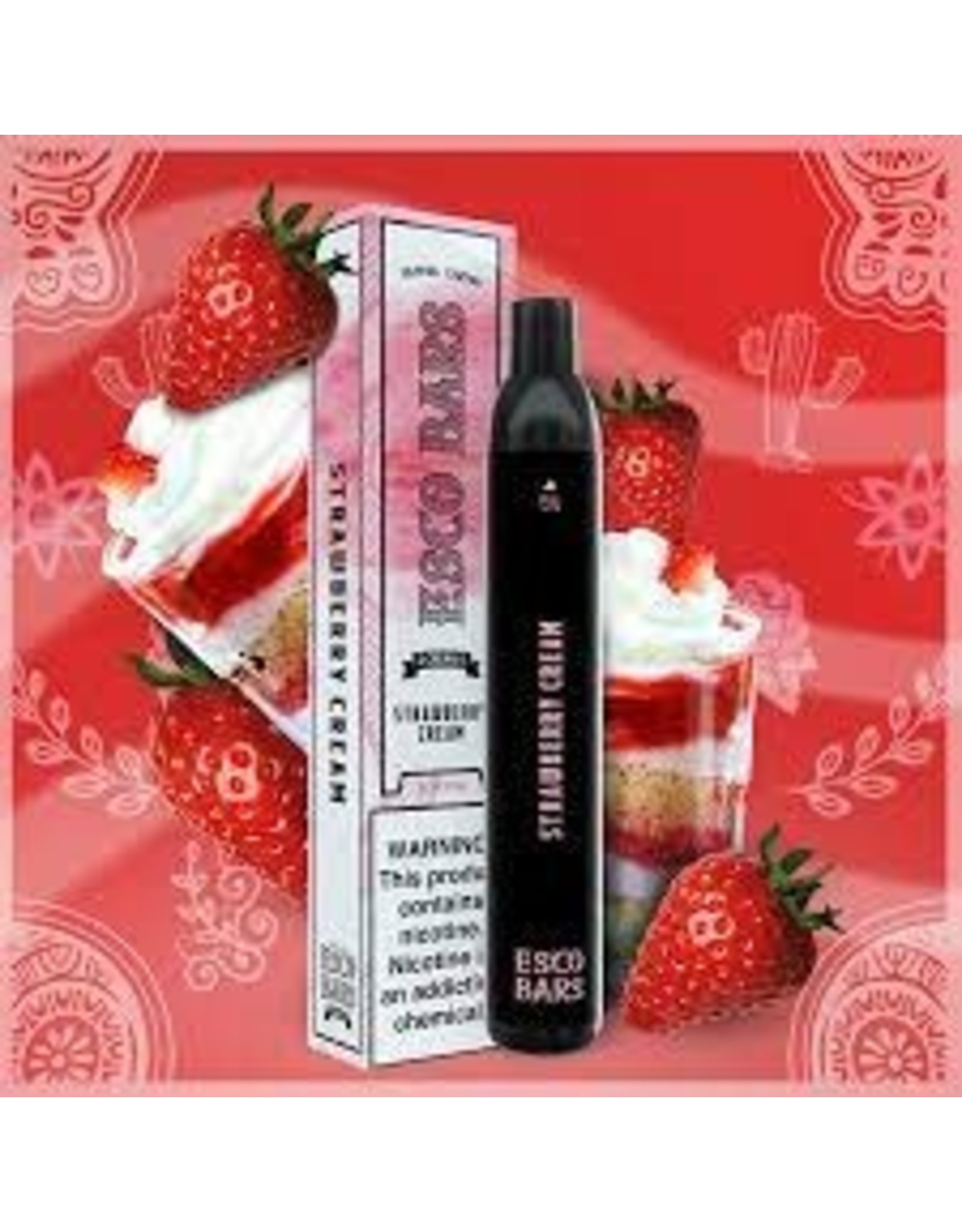 ESCO bars ESCO Bar 2500 Strawberry Cream 5% box