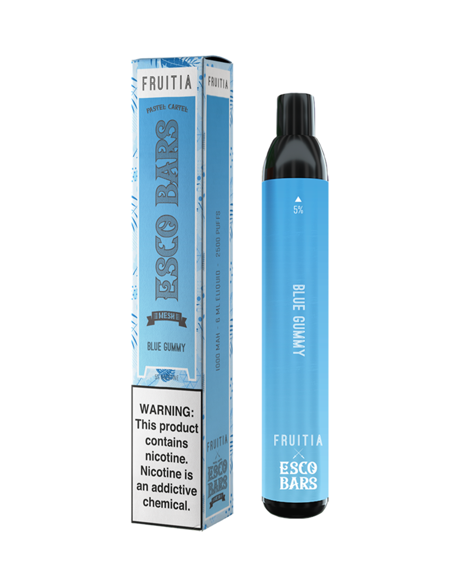 ESCO bars ESCO Bar X Fruitia Blue Gummy 2500 puffs 5% box