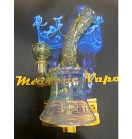 babu Babu 7" 45 degree Golden Glass Water Pipe