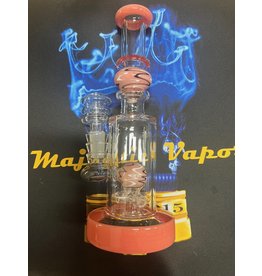 babu Babu 8" Straight Waterpipe W/ Wig Wag Ball Perc