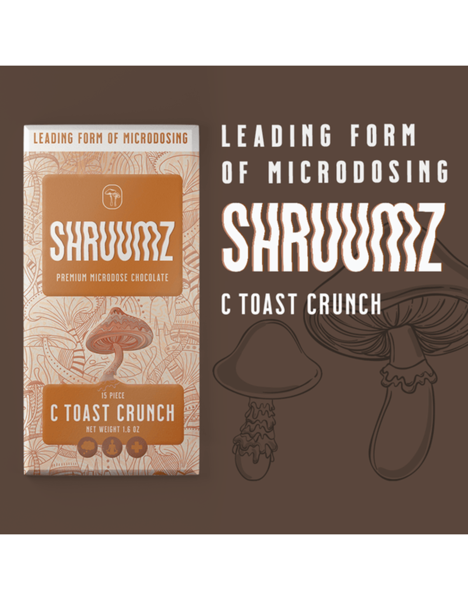 Shruumz Shruumz Chocolate Bar Cinnamon Toast Crunch