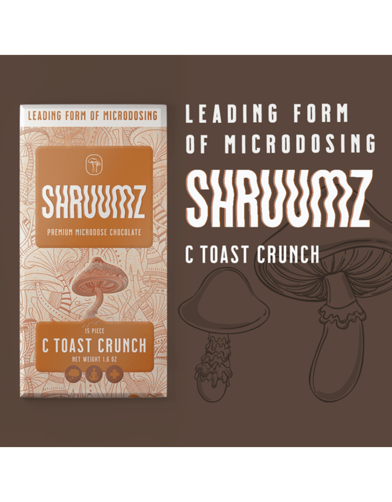 Shruumz Shruumz Chocolate Bar Cinnamon Toast Crunch Box