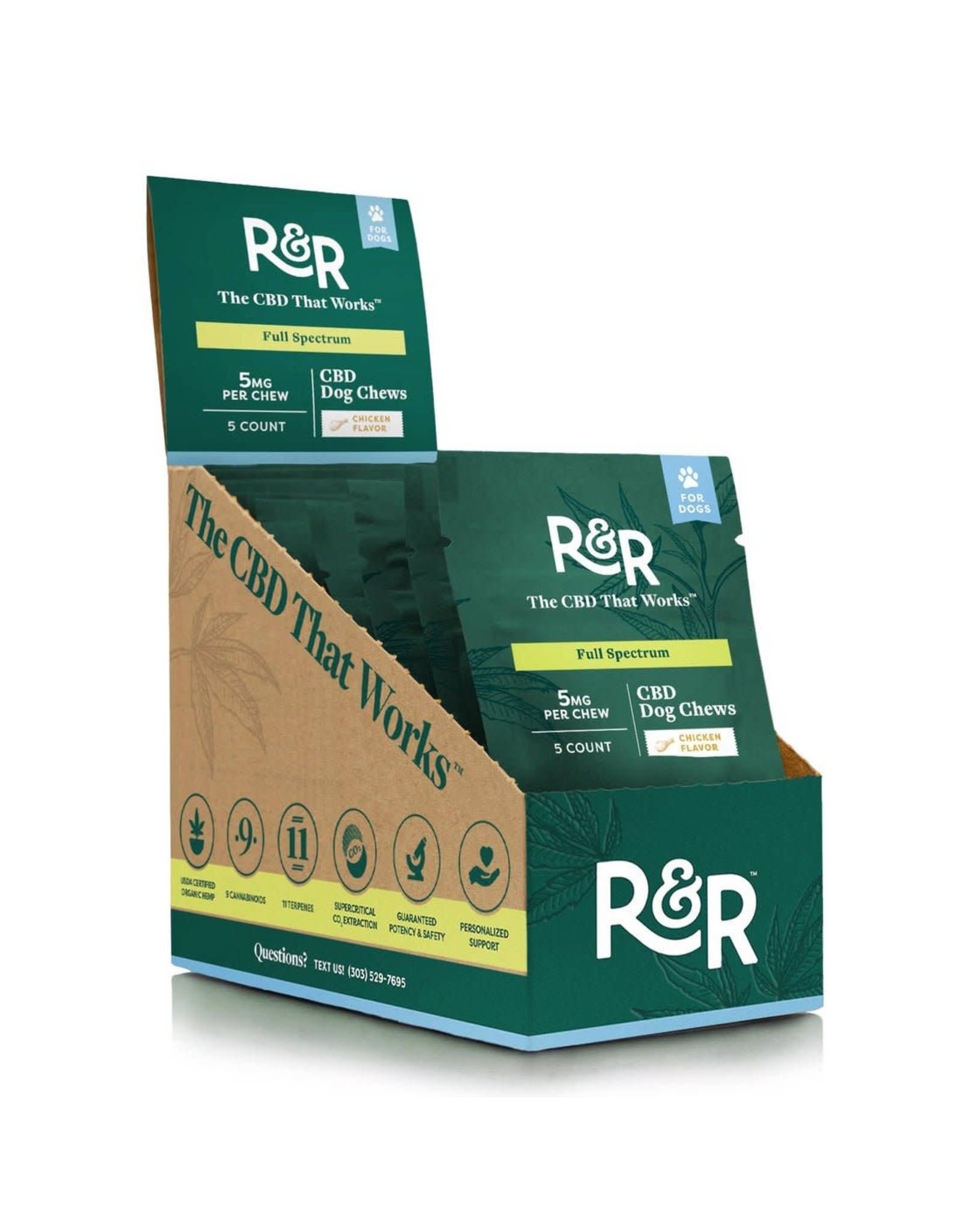 R+R Medicinals R+R Medicinals Full Spectrum CBD Dog Chews Chicken Flavored 5mg 5ct