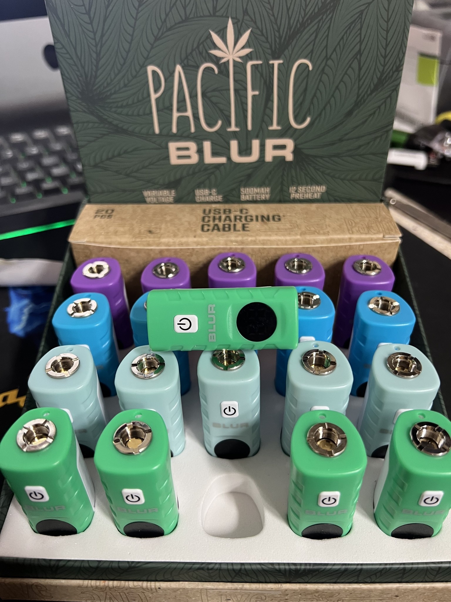 Pacific Blur 510 Cart Battery Box 20pcs
