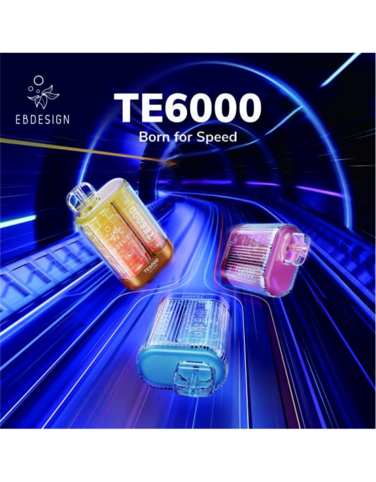 EB Designs EB Designs TE6000- Blue Razz Ice 5pc/box