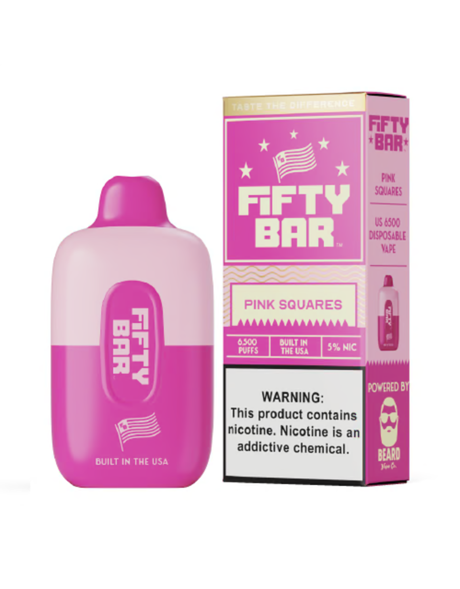 Fifty Bar Fifty Bar 6500 -Pink Squares