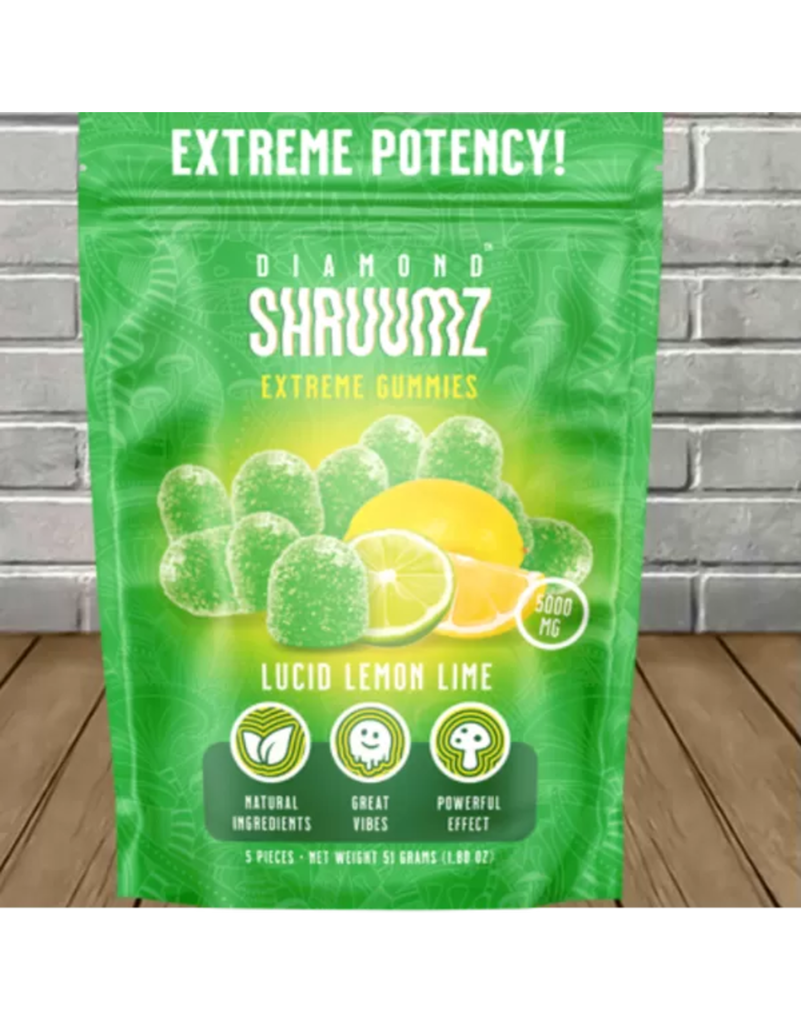 Diamond Shruumz Lucid Lemon Lime Extreme Potency 5000MG