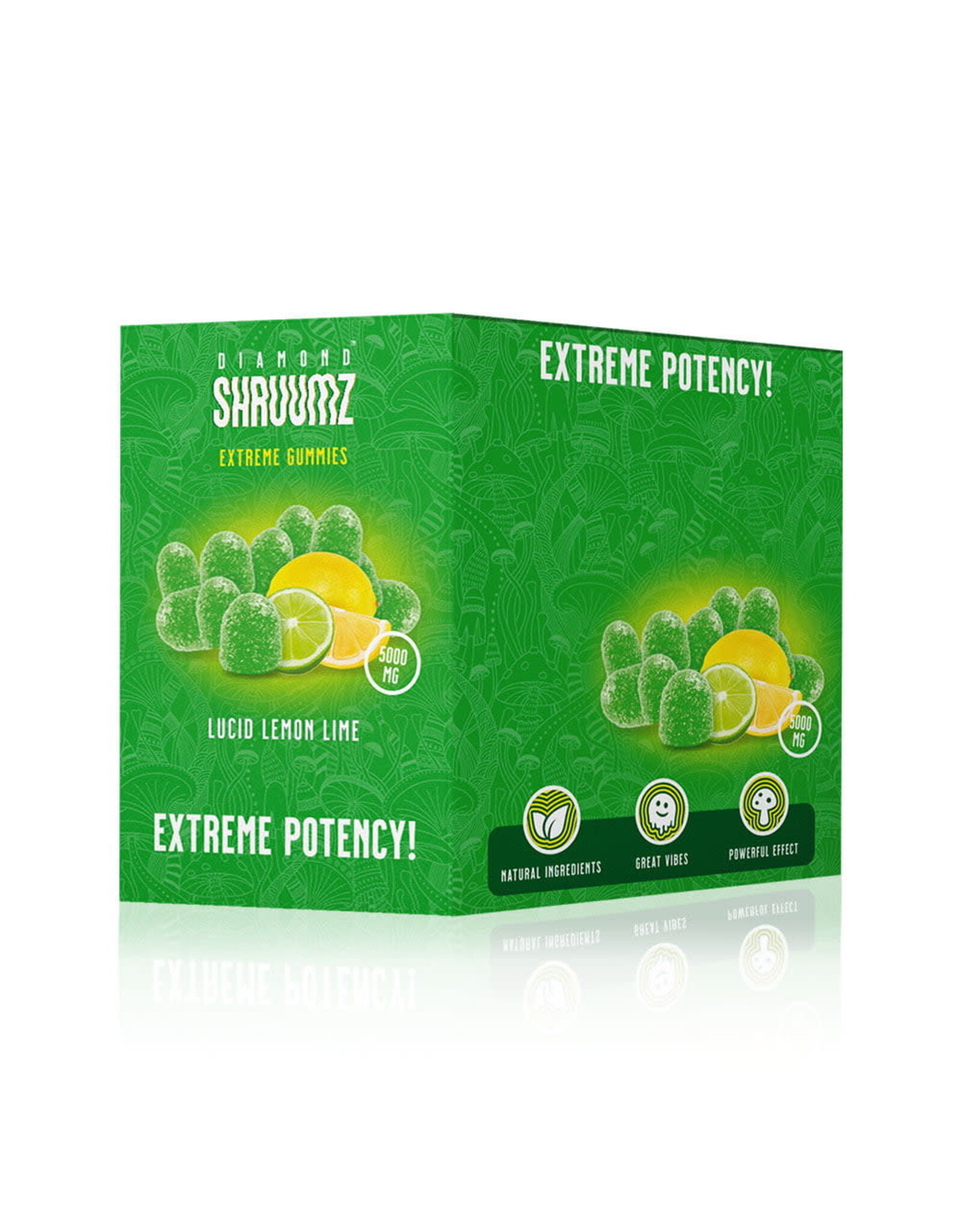 Diamond Shruumz Lucid Lemon Lime Extreme Potency 5000MG 10pk Box