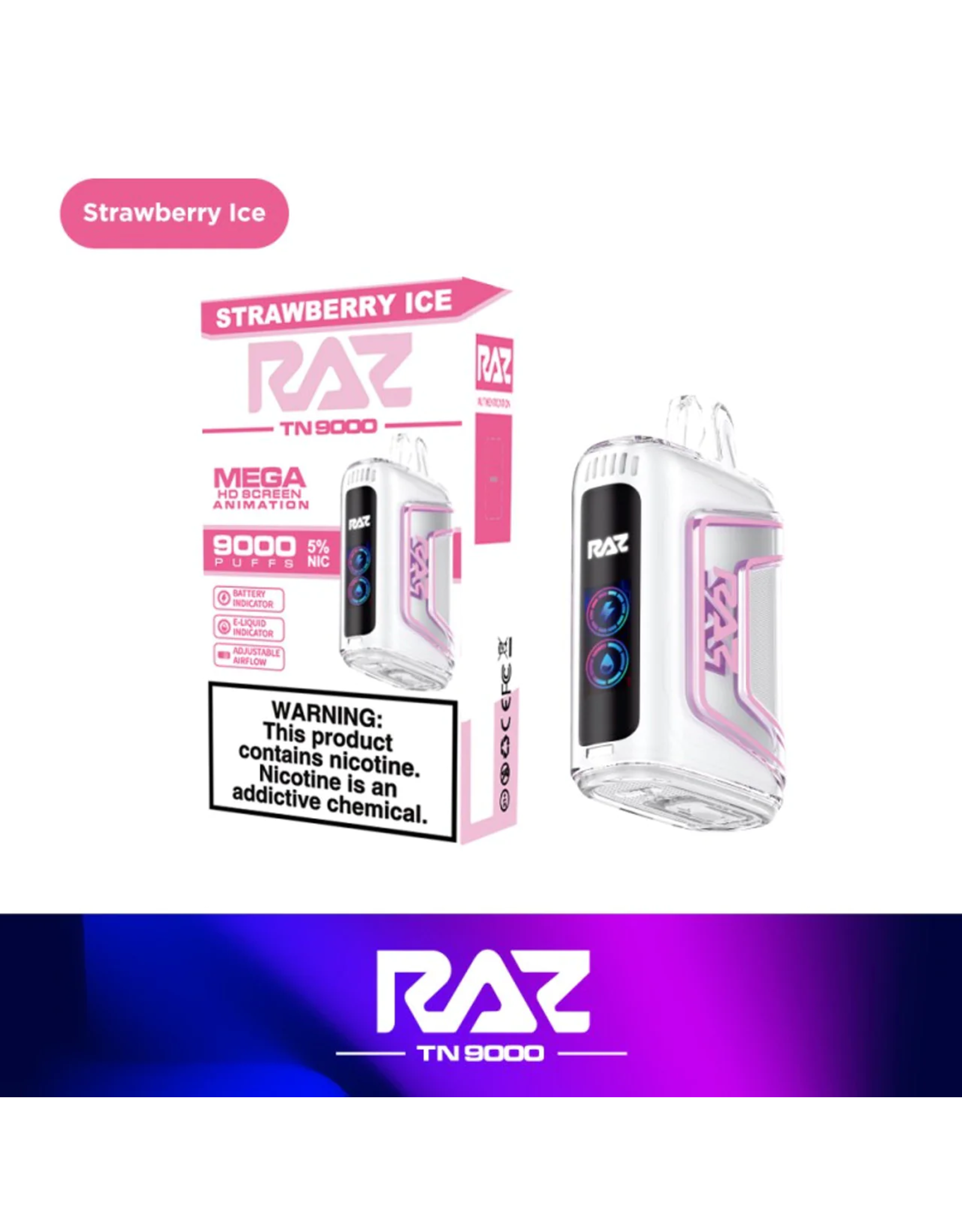 RAZ RAZ TN9000 Strawberry Ice Box 5Pk