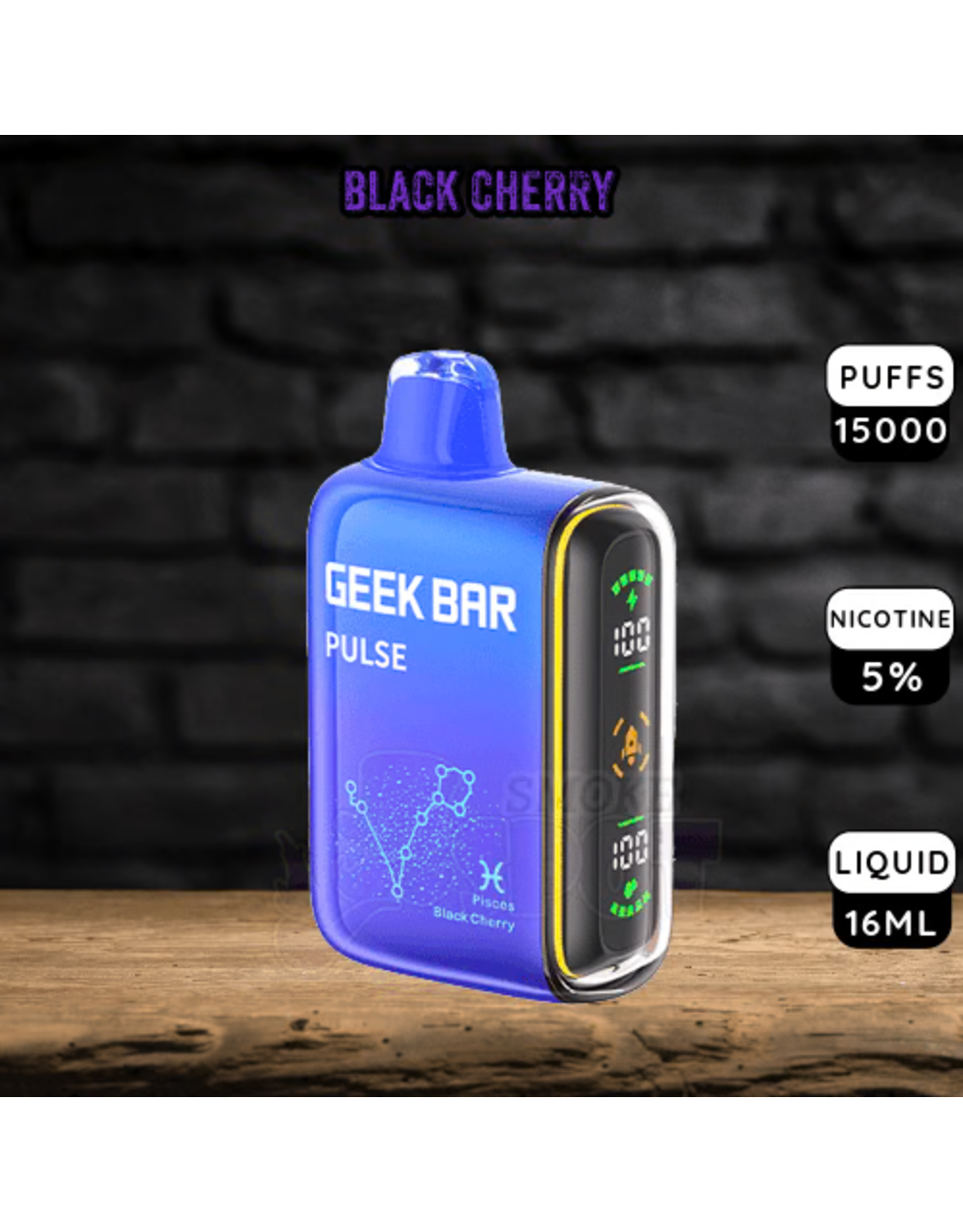 Geek Bar Geek Bar Pulse 10000 Puffs-Black Cherry (Pisces)