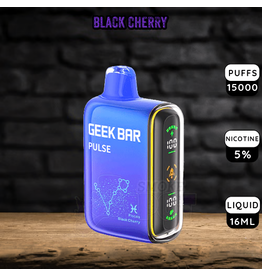 Geek Bar Geek Bar Pulse 10000 Puffs-Black Cherry (Pisces)-5pk Box