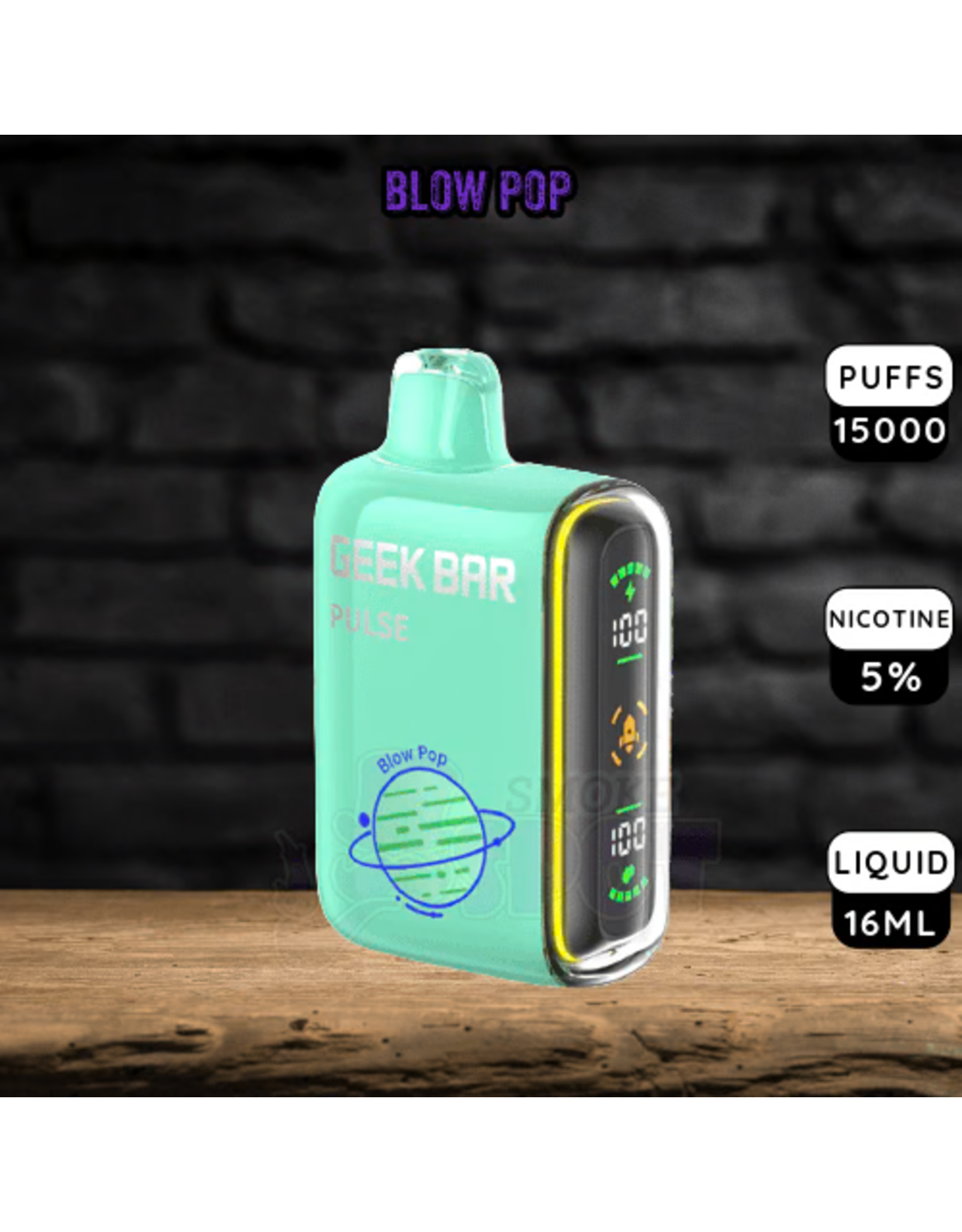 Geek Bar Geek Bar Pulse 10000 Puffs-Blow Pop-5pk Box