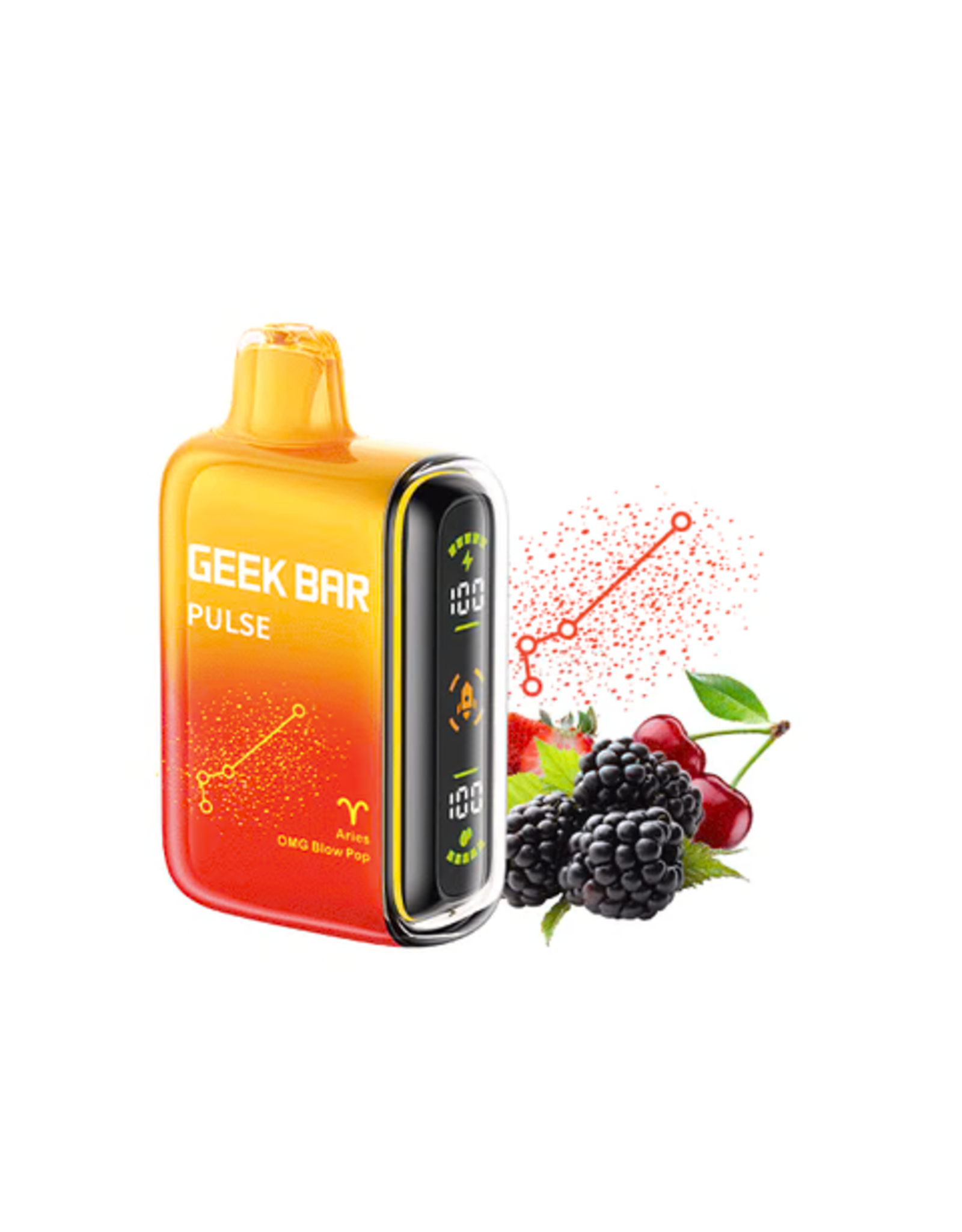 Geek Bar Geek Bar Pulse 10000 Puffs-OMG Blow Pop-5pk Box (Aries)