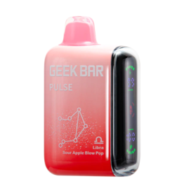 Geek Bar Geek Bar Pulse 10000 Puffs-Sour Apple Blow Pop-5pk Box (Libra)