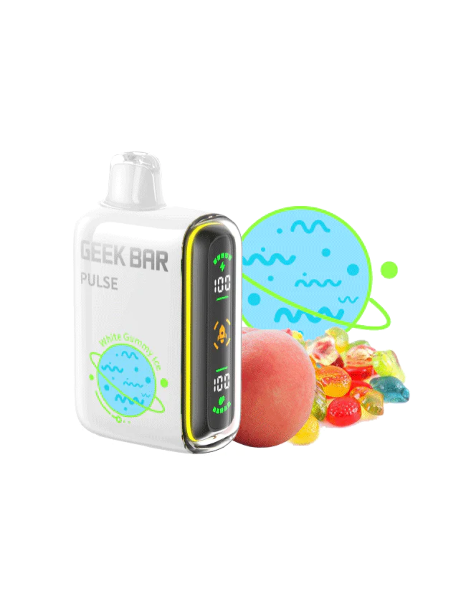 Geek Bar Geek Bar Pulse 10000 Puffs-White Gummy Ice