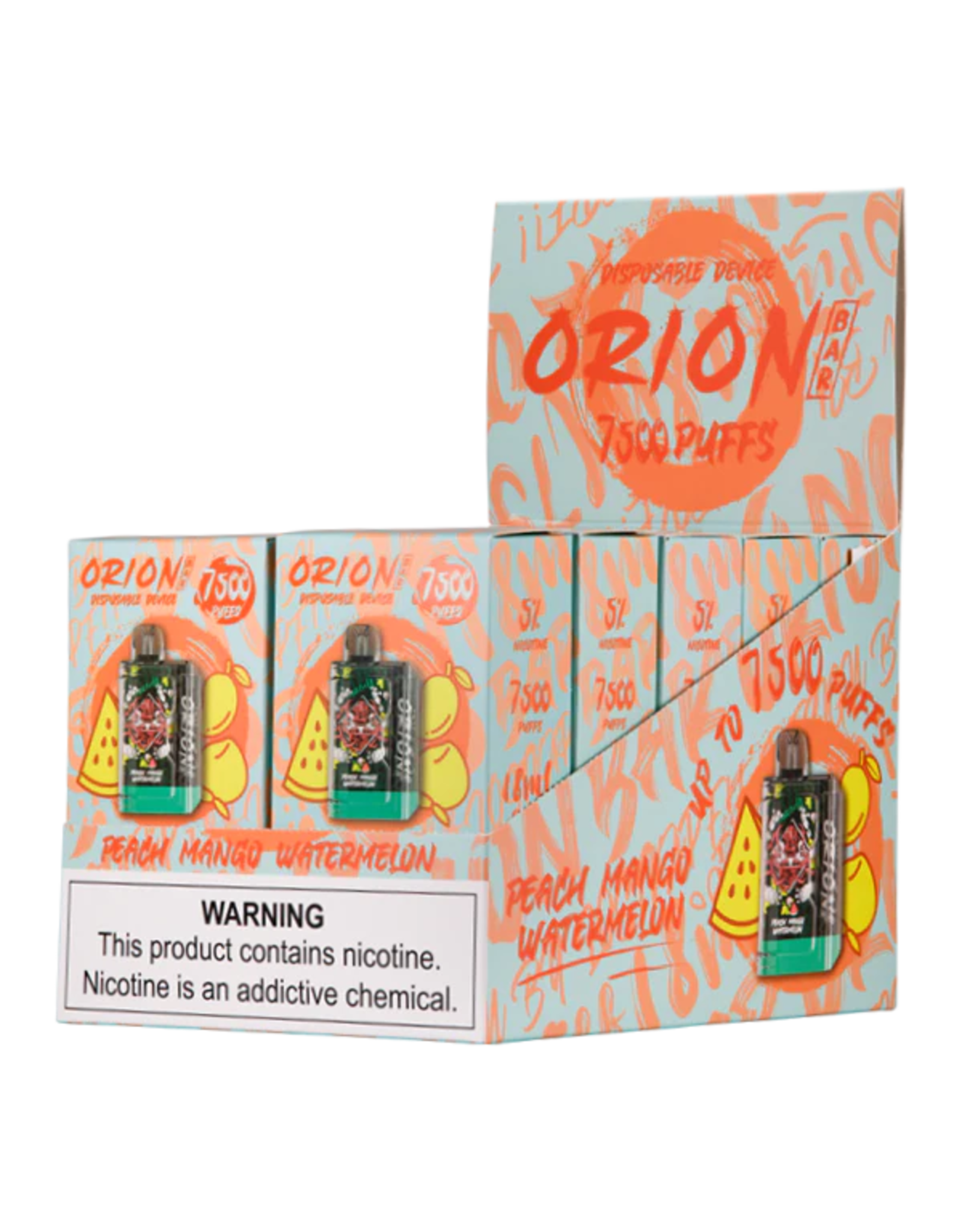 Orion Bar 7500 Puff - Peach Mango Watermelon Box