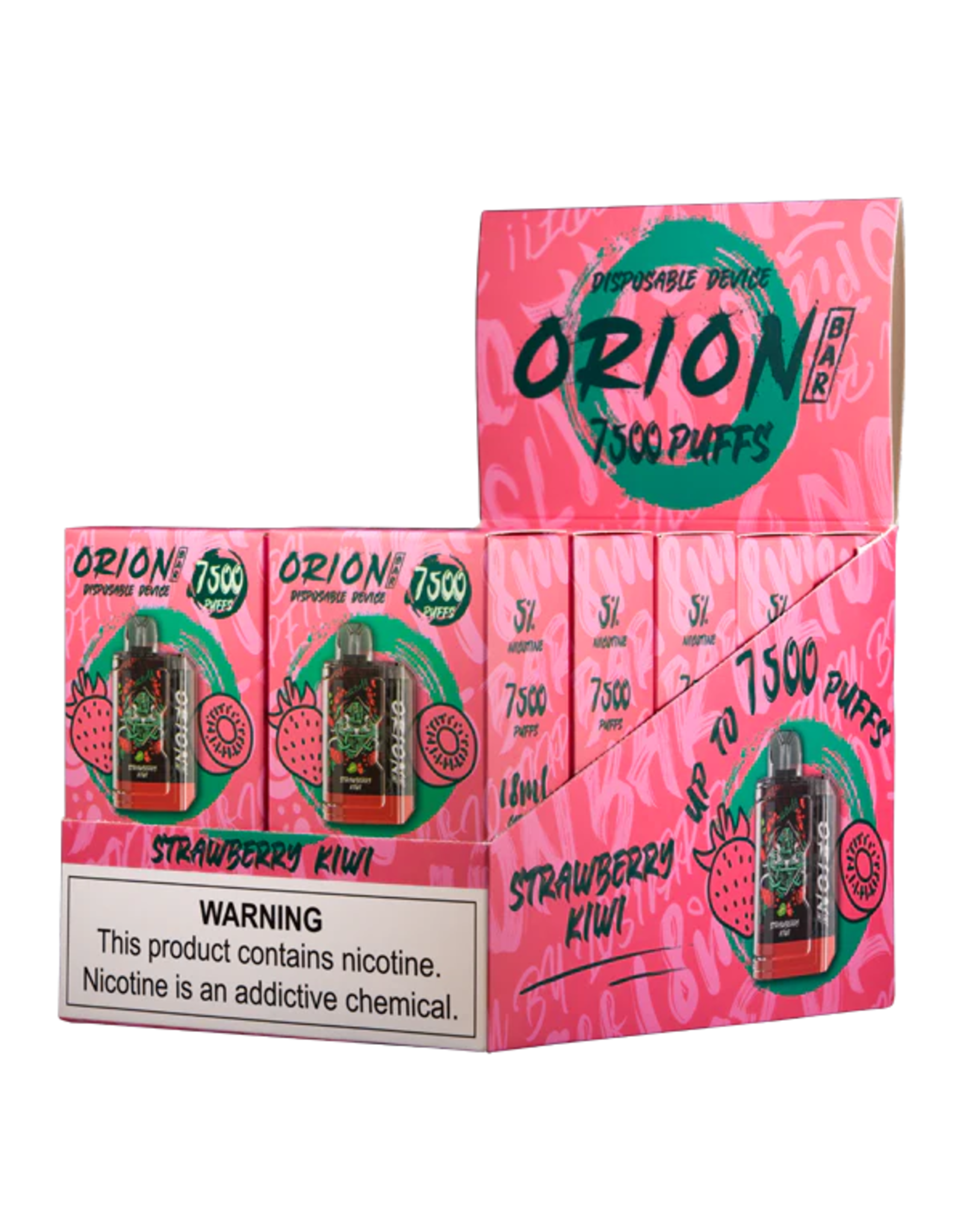 Orion Bar 7500 Puff - Strawberry Kiwi Box