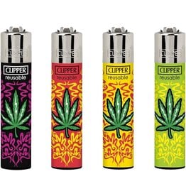 Clipper Lighters Clipper Classic Large Lighter - Printed - Renzo Leaves