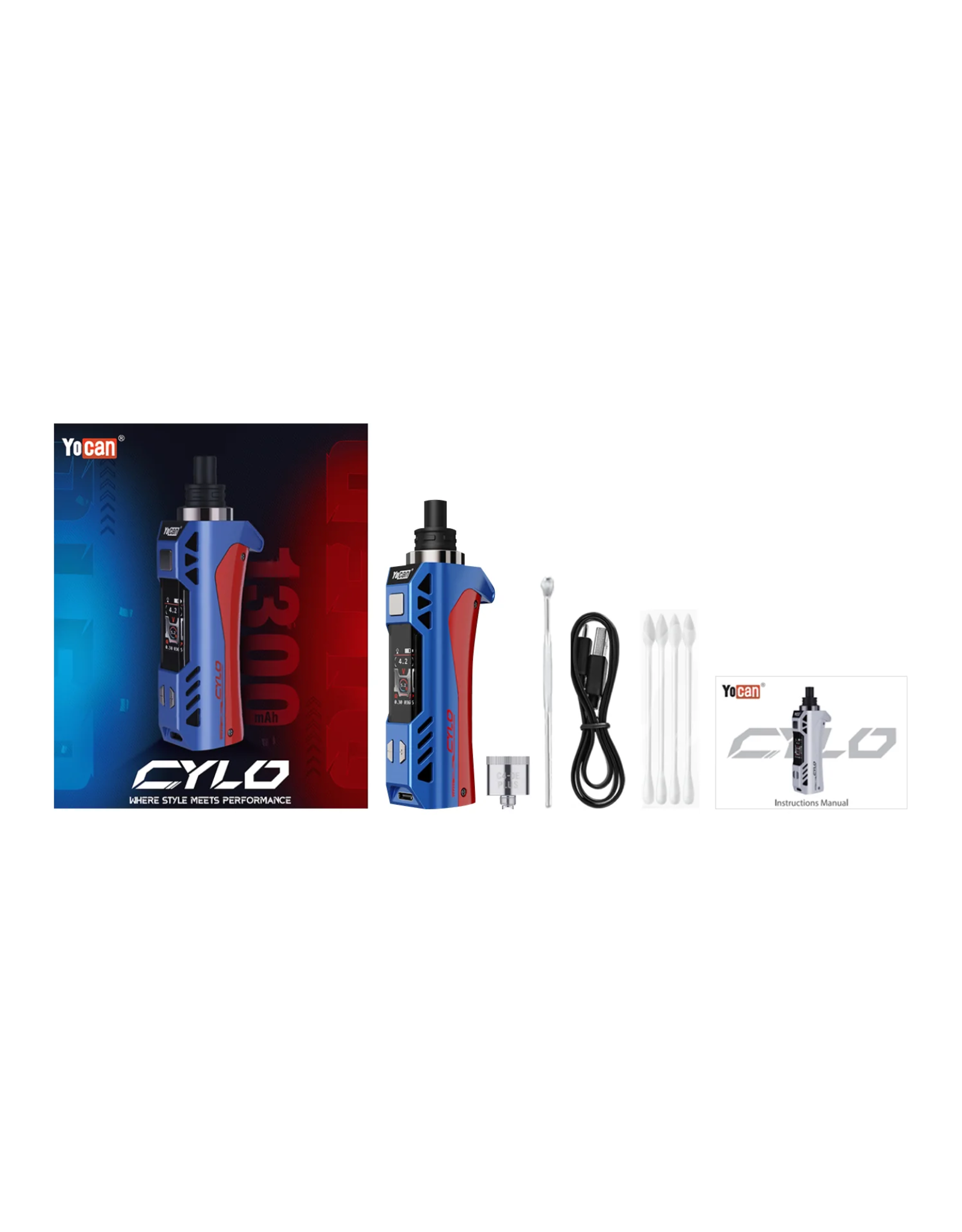 Yocan Cylo Kit - Blue/Red