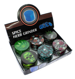 Metal Grinders Metal Grinders - Flamin Skull 6pk box