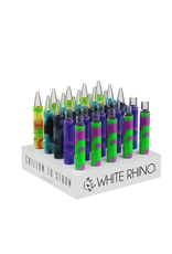 White Rhino White Rhino - Silicon Chillum to Straw "FLIP" 25ct box
