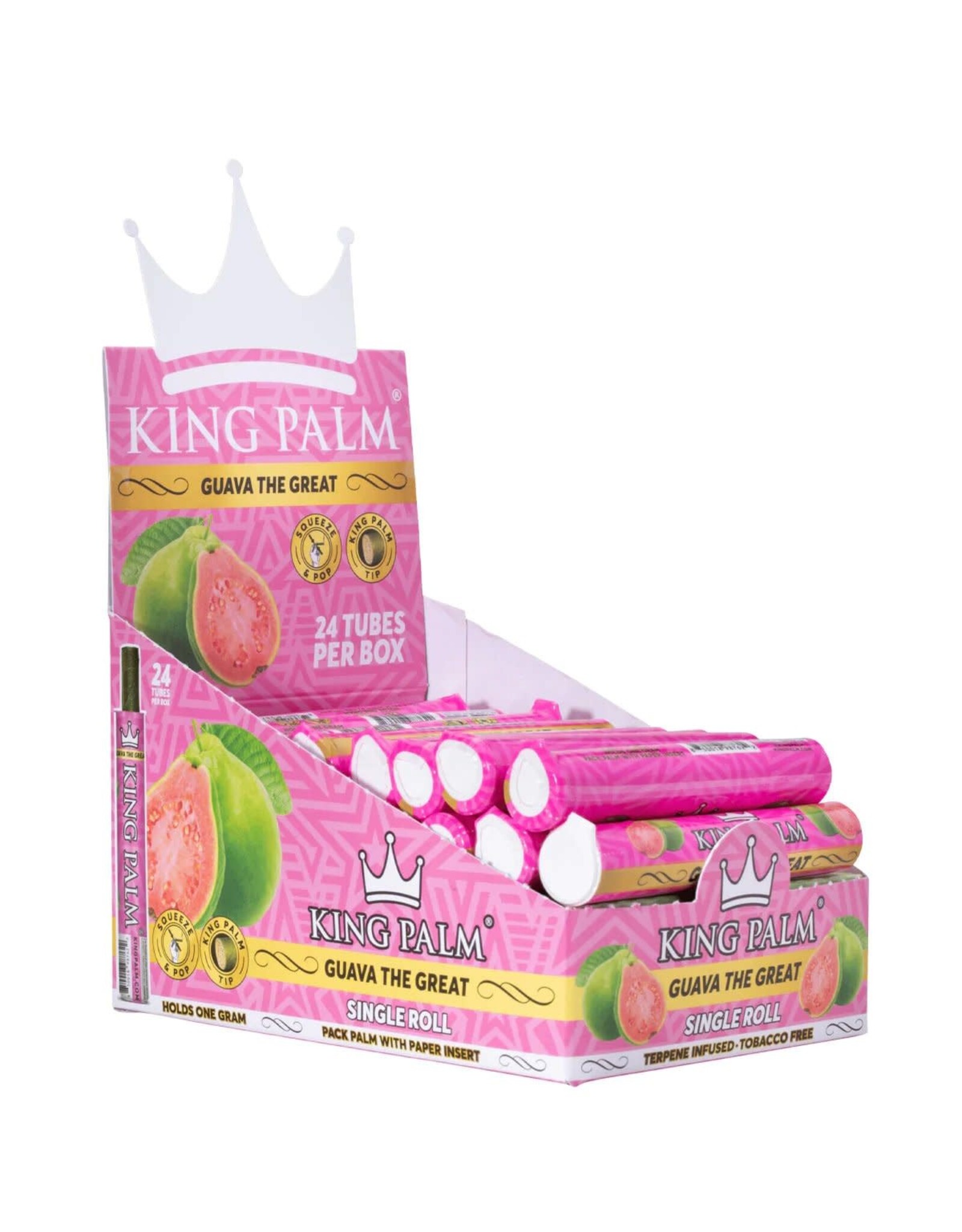 King Palm King Palm Cones Mini 1pk - Guava The Great  24ct Box