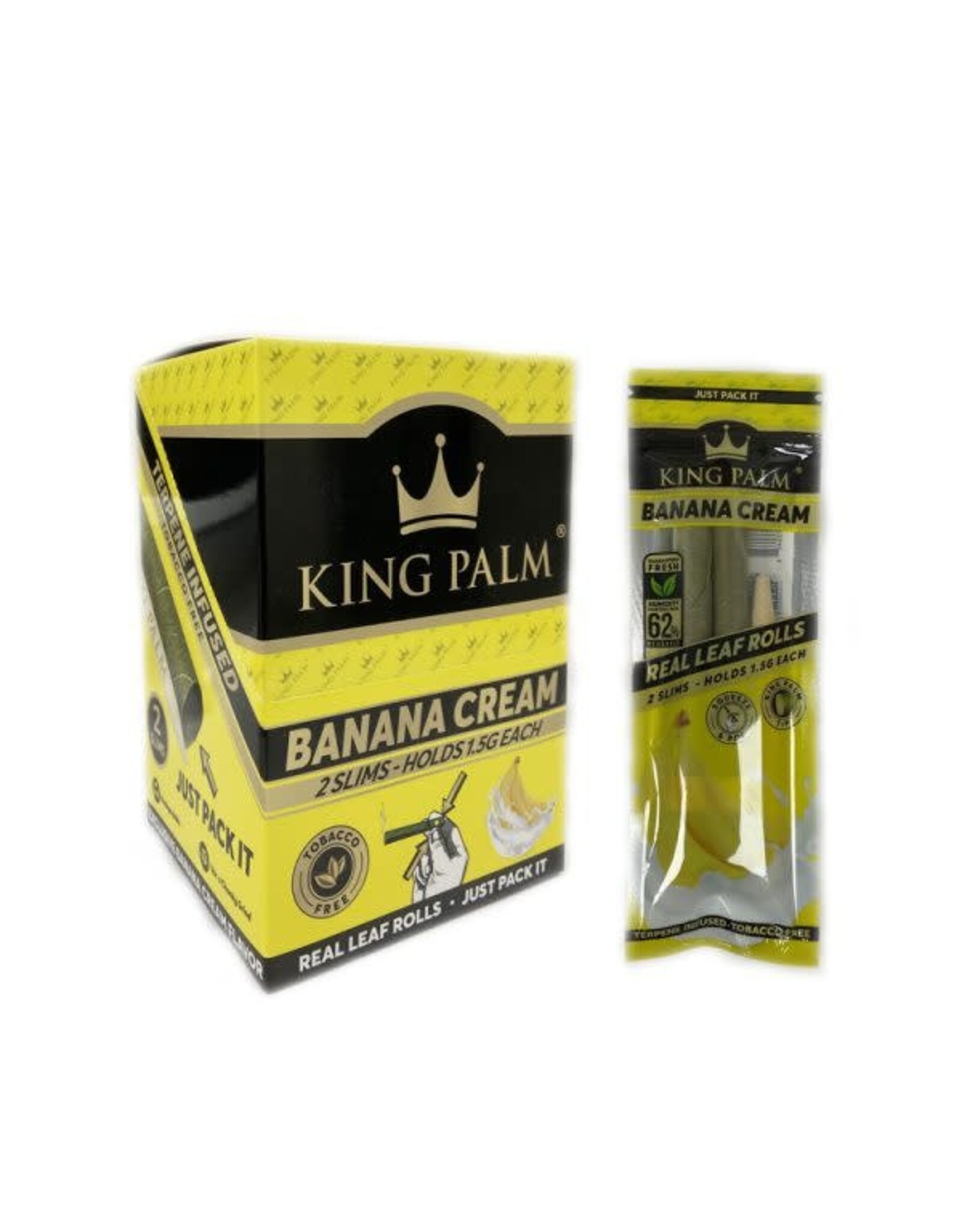 King Palm King Palm Cones 2 Slims - Banana Cream 20ct box