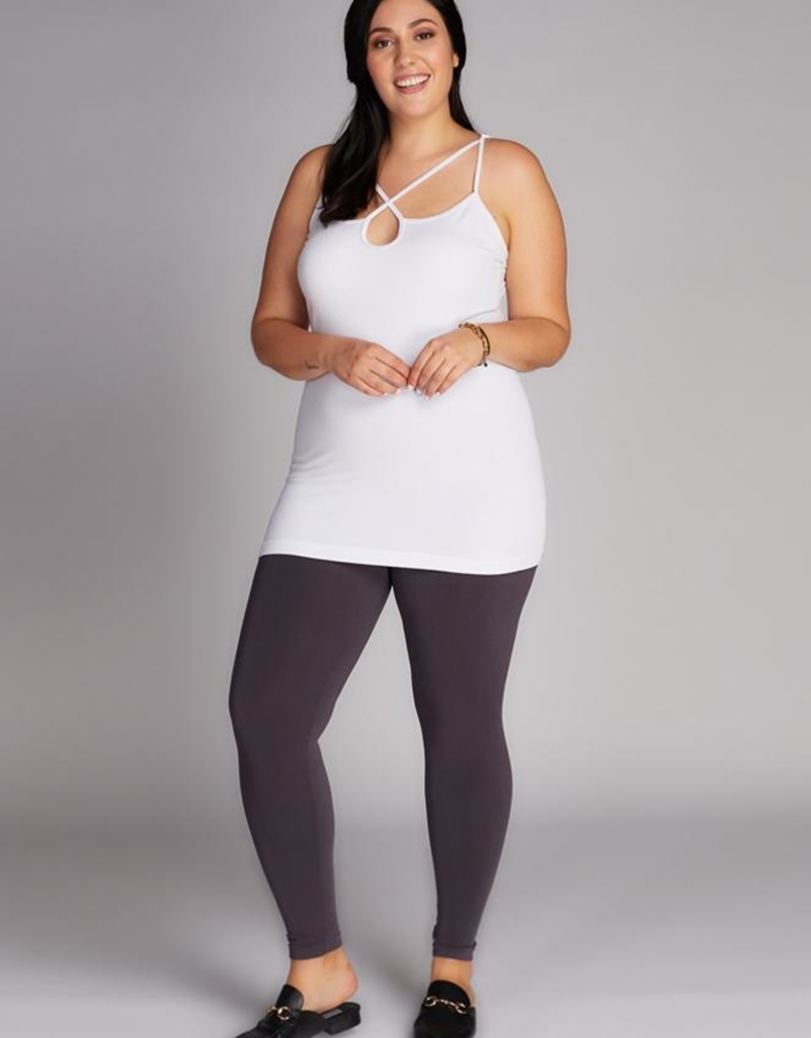  Plus Size White Leggings