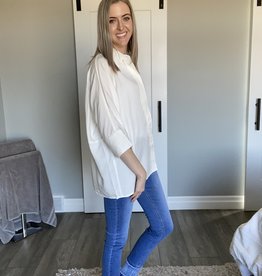 Oversized Blouse  with Button Front