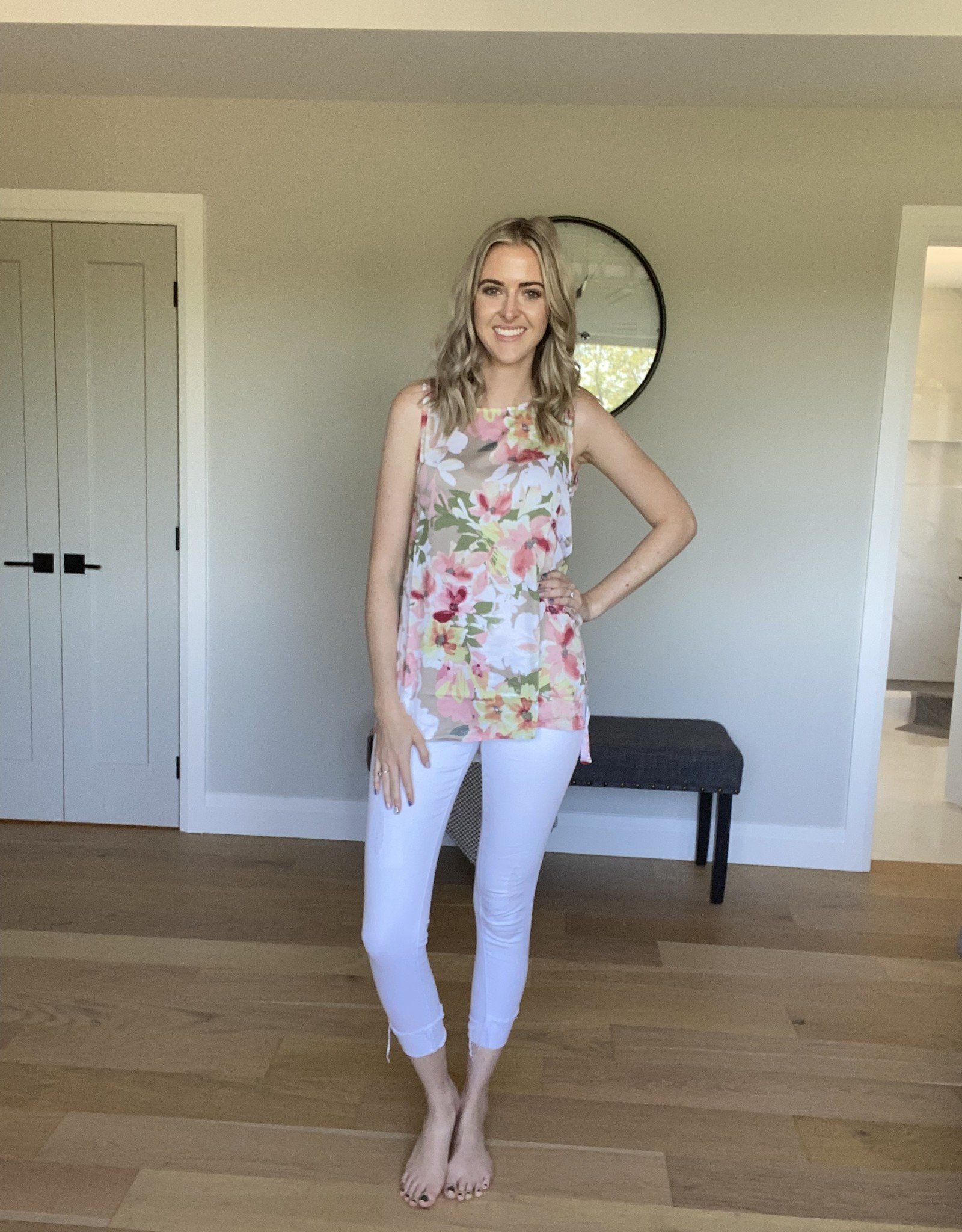 Small Sleeveless Floral Top