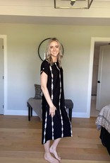 Medium Capped Sleeve Maxi Dress
