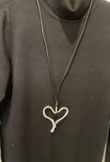 Antique Silver Heart Necklace