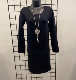 Black One Size Bamboo Layering Dress
