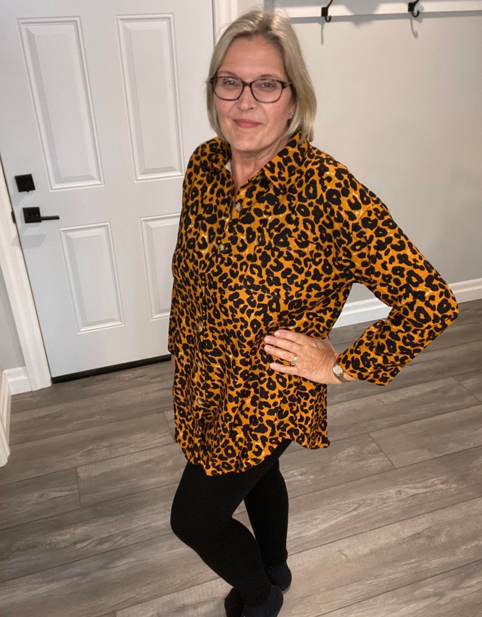 Creation Medium Leopard Print Blouse