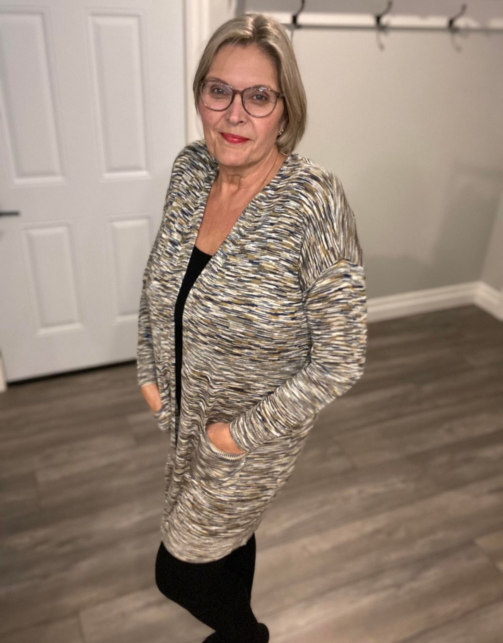 Buur Lightweight Mottled Cardigan with Pockets