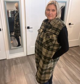 B Brand Fashions XXXL Long Plaid Vest