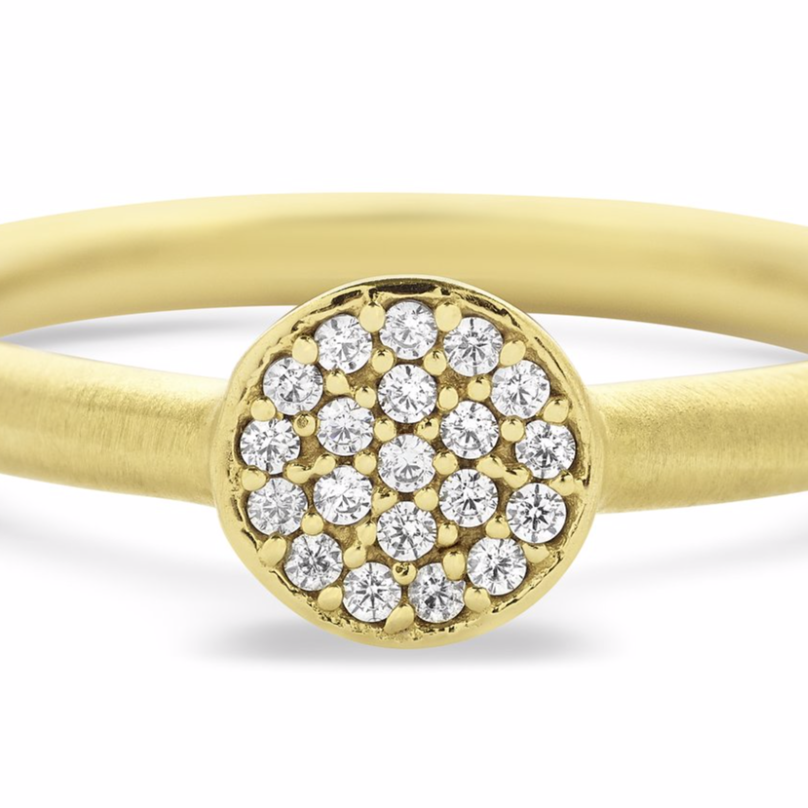 Signature Pave Knockout Ring Gold