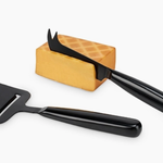 Cheese Knives in Matte Black, Set of 2