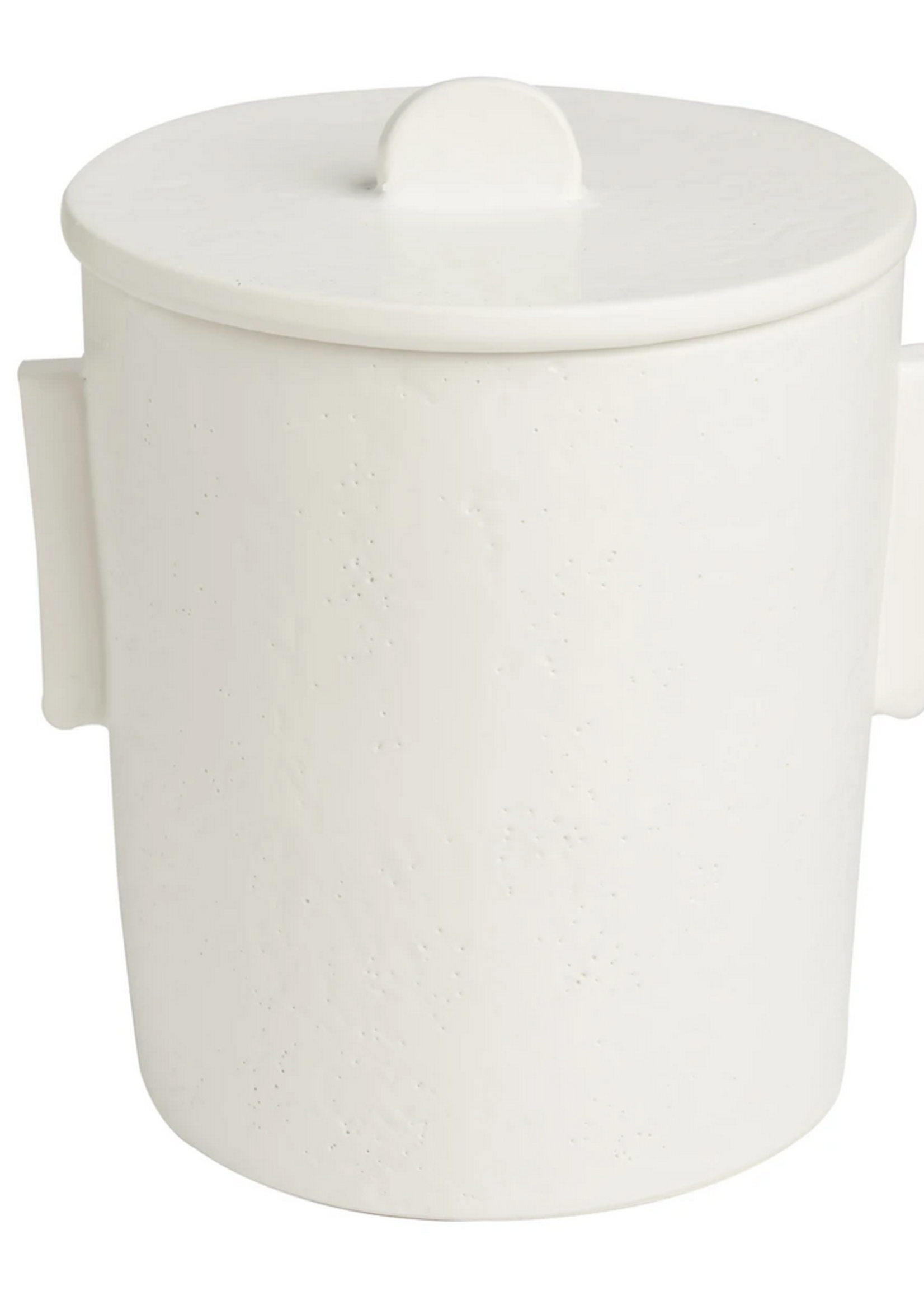 ABIGAILS Ice Bucket, Matte White with Lid